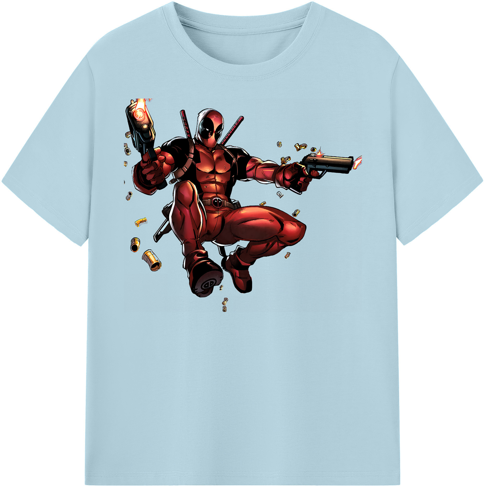 （画像用） Deadpool デッドプール 綿100％半袖Tシャツ（フロントプリント）